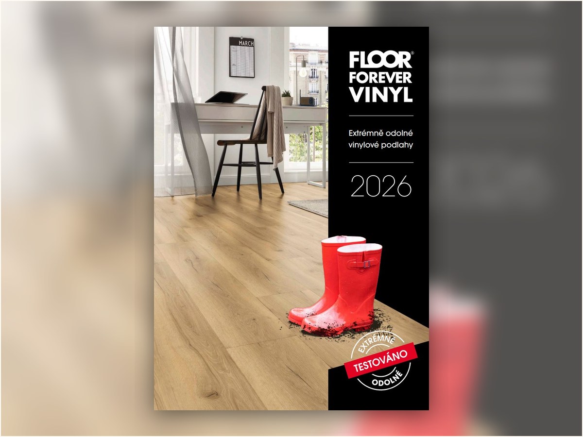 Titulní strana katalogu Floor Forever Vinyl 2026